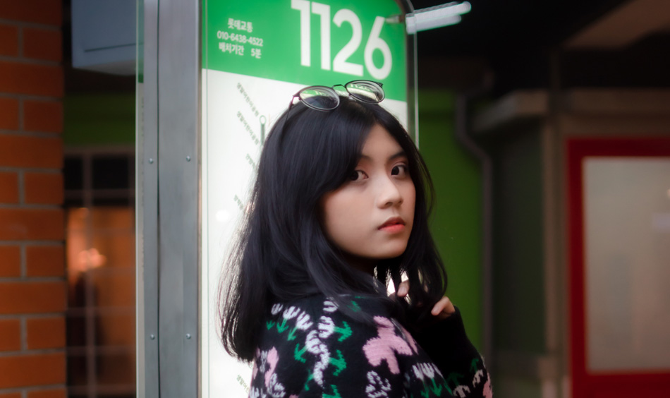 Photo Girl in Sweater