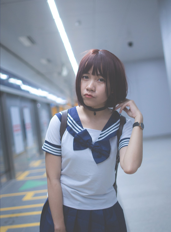 School Days Seifuku Cosplay Photo Model